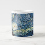 Van Gogh Starry Night Jumbo Mugg<br><div class="desc">Vincent Van Gogh Starry Night-mästerverk,  vintage av nutida produkter från Zazilicious</div>