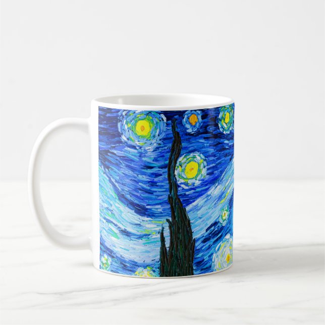 Van Gogh Starry Night Kaffemugg (Vänster)