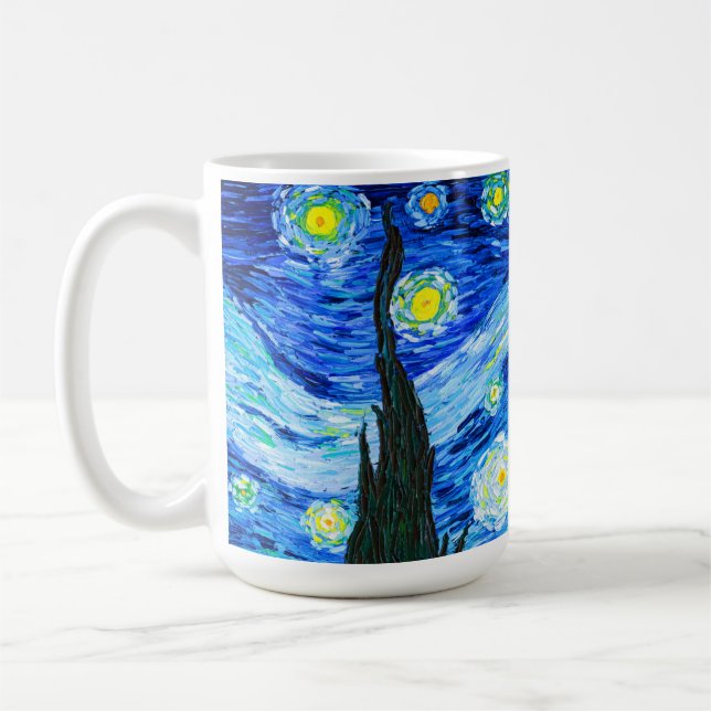 Van Gogh Starry Night Kaffemugg (Vänster)