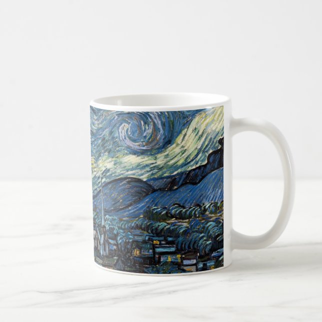 Van Gogh Starry Night Kaffemugg (Höger)