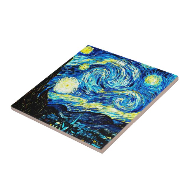 Van Gogh - Starry Night Kakelplatta (Sidan)