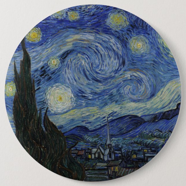 Van Gogh Starry Night Knapp (Framsida)
