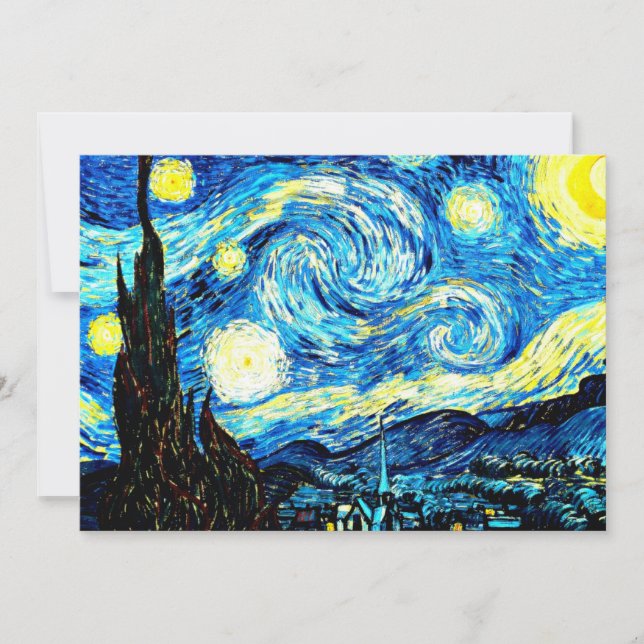 Van Gogh - Starry Night Kort (Framsida)