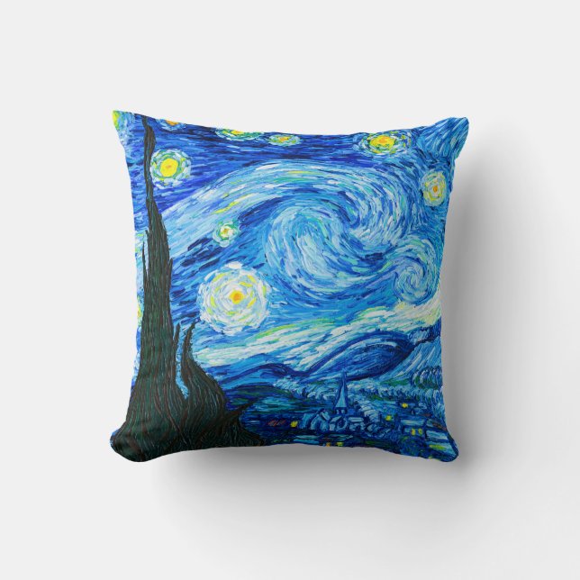 Van Gogh Starry Night Kudde (Framsida)