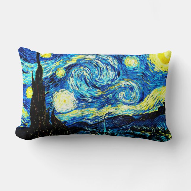 Van Gogh: Starry Night Lumbarkudde (Framsida)
