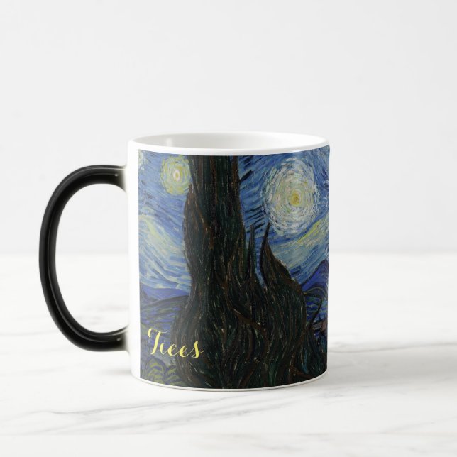 Van Gogh Starry Night Magisk Mugg (Vänster)