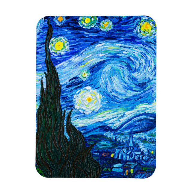 Van Gogh Starry Night Magnet (Vertikal)