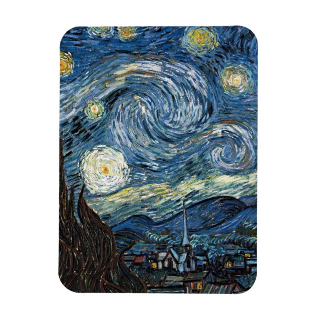 Van Gogh Starry Night Magnet (Vertikal)