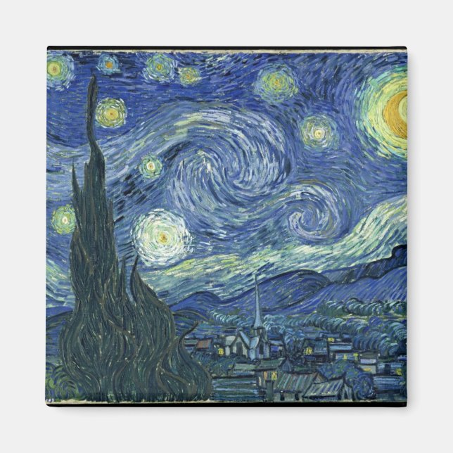 Van Gogh Starry Night Magnet (Framsidan)