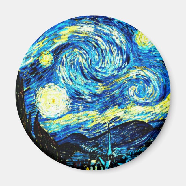 Van Gogh - Starry Night Magnet (Framsidan)