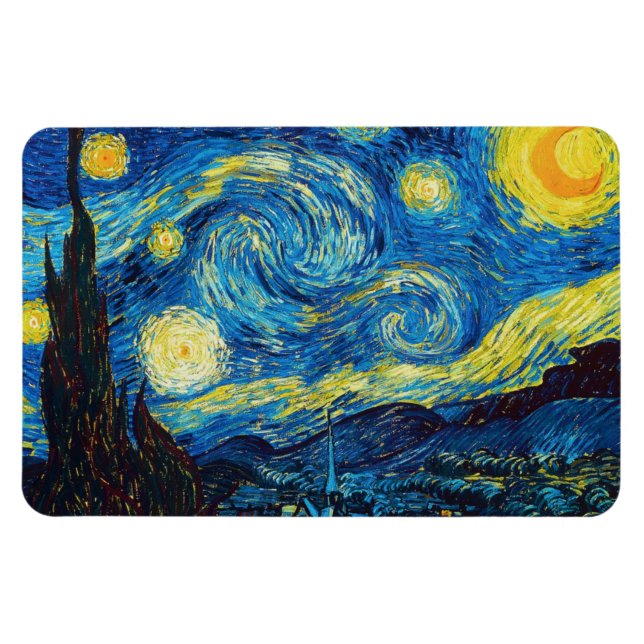 Van Gogh Starry Night Magnet (Horisontell)