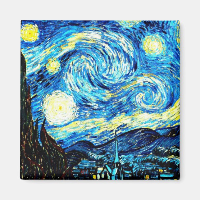 Van Gogh: Starry Night Magnet (Framsidan)