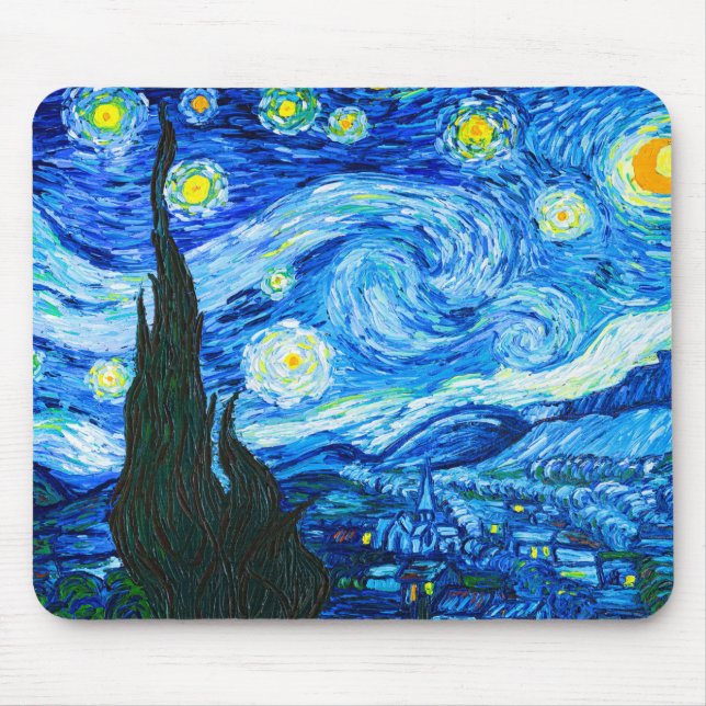 Van Gogh Starry Night Musmatta (Framsidan)