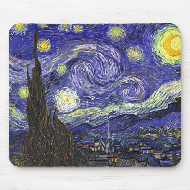 Van Gogh Starry Night Musmatta (Framsidan)