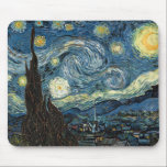 Van Gogh Starry Night Musmatta<br><div class="desc">Vincent Van Goghs berömd som målar Starry Night är en av de mest koniska konstverken i historien, berömd för dess pulserande snurrningar och känslodjup. Starry Night målade 1889 under Van Gogh's tid i en asyl och fångade en drömmande natt himmel fylld med djärva, uttryckliga drag och en känslofull glöd. Detta...</div>