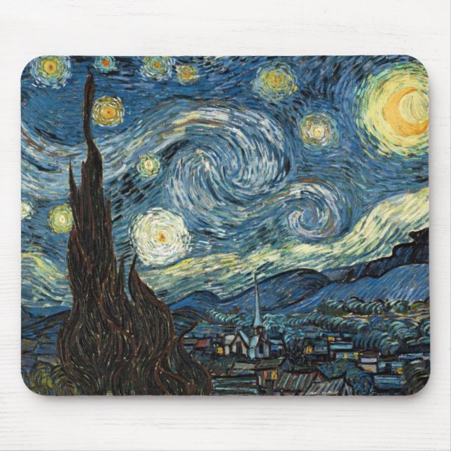 Van Gogh Starry Night Musmatta (Framsidan)