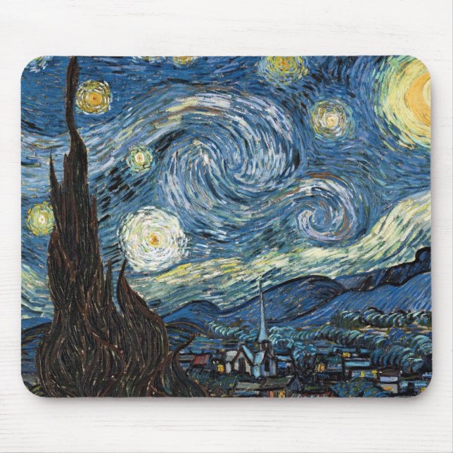 Van Gogh Starry Night Musmatta (Framsidan)