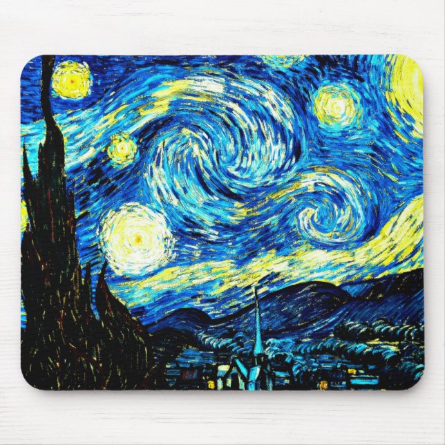 Van Gogh - Starry Night Musmatta (Framsidan)