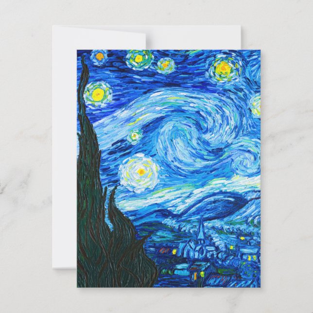 Van Gogh Starry Night OSA Kort (Framsida)