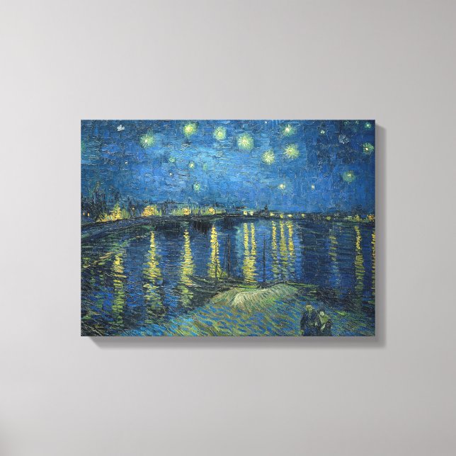 Van Gogh: Starry Night over Rhone Canvastryck (Framsida)