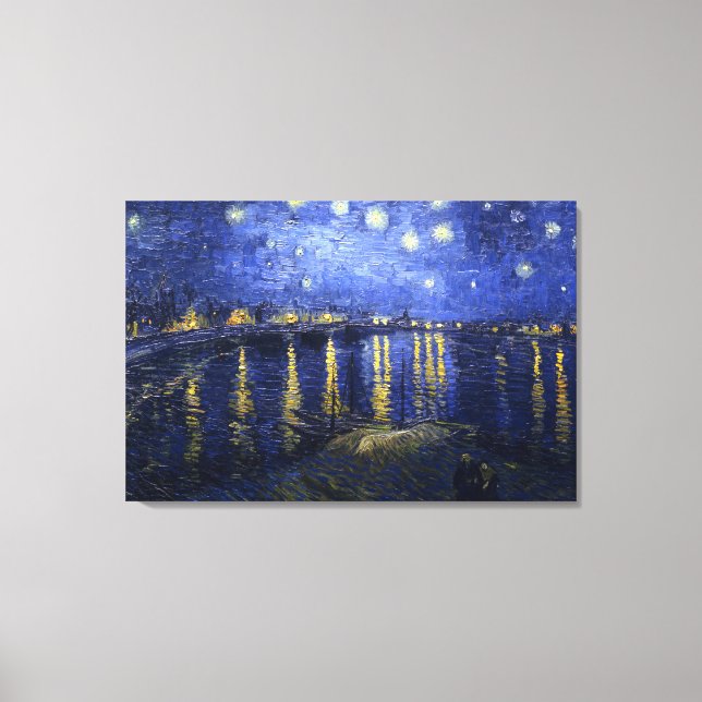 Van Gogh: Starry Night over Rhone Canvastryck (Framsida)