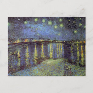Van Gogh Starry Night over Rhone Helg Vykort