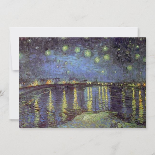 Van Gogh Starry Night over Rhone Julkort (Framsida)