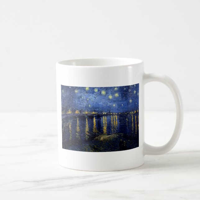 Van Gogh Starry Night over Rhone Kaffemugg (Höger)