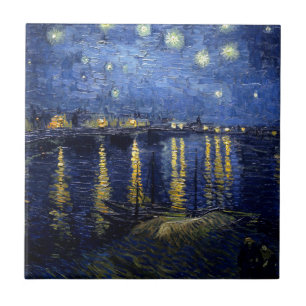 Van Gogh Starry Night over Rhone Kakelplatta