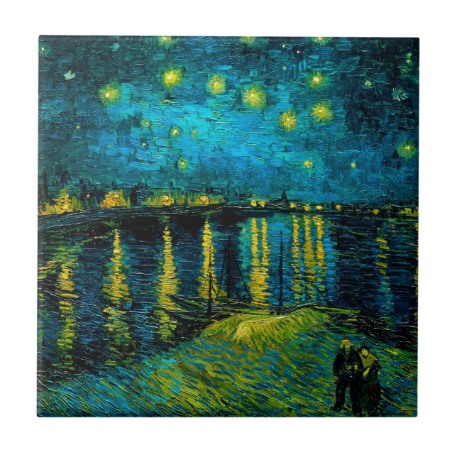 Van Gogh Starry Night over Rhône Kakelplatta (Framsidan)