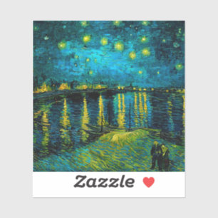 Van Gogh Starry Night over Rhône Klistermärken