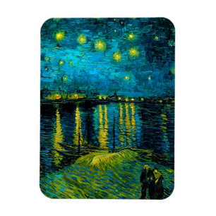 Van Gogh Starry Night over Rhône Magnet