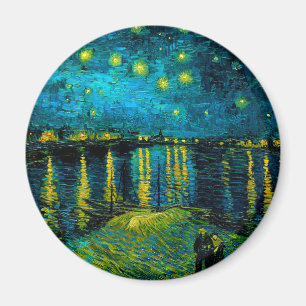 Van Gogh Starry Night over Rhône Magnet