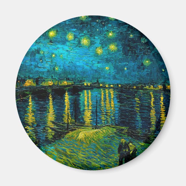 Van Gogh Starry Night over Rhône Magnet (Framsidan)