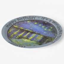 van Gogh Starry Night over Rhone Party Items