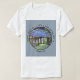 van Gogh Starry Night over Rhone Party Items T Shirt