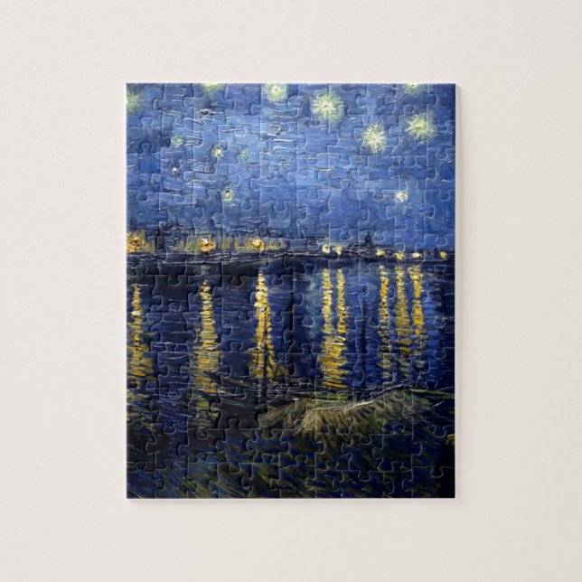 Van Gogh Starry Night over Rhone Pussel (Vertikal)