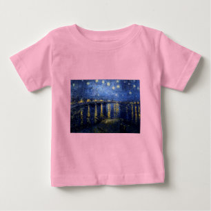 Van Gogh Starry Night over Rhone Tee Shirt
