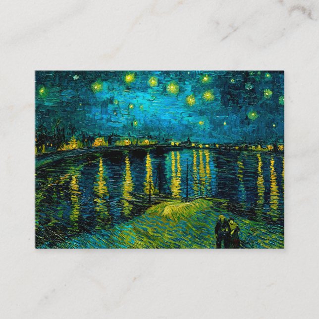 Van Gogh Starry Night over Rhône Tilläggskort (Framsida)