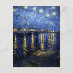 Van Gogh Starry Night over Rhone Vykort
