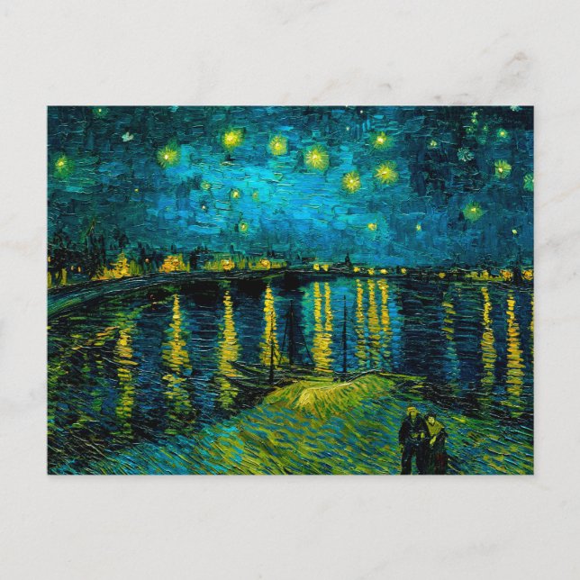 Van Gogh Starry Night over Rhône Vykort (Framsida)