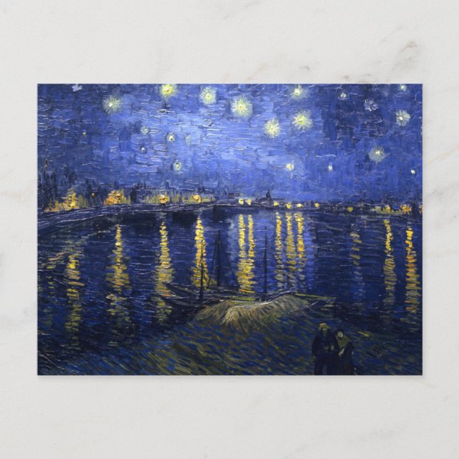 Van Gogh: Starry Night over Rhone Vykort (Framsida)