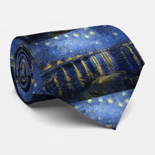 van Gogh , "Starry_Night_Over_the_Rhone" ネ ク タ イ Slips