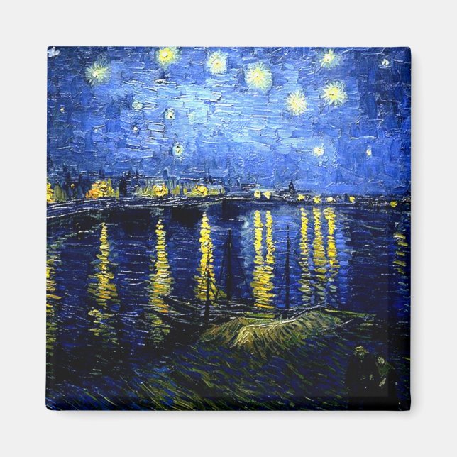 Van Gogh - Starry Night over the Rhone 2020 Magnet (Framsidan)