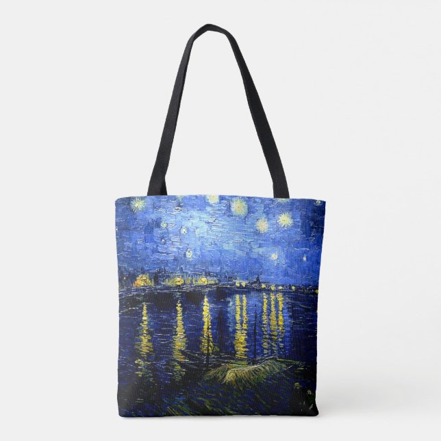 Van Gogh - Starry Night over the Rhone 2020 Tygkasse (Baksida)