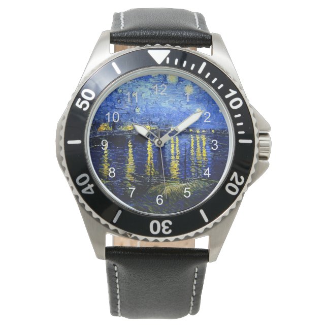 Van Gogh - Starry Night over the Rhone Armbandsur (Framsida)