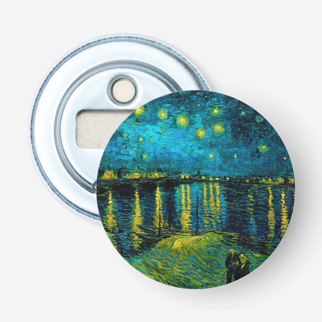 Van Gogh Starry Night Over the Rhône  Flasköppnare (Framsidan)