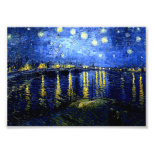 Van Gogh - Starry Night over the Rhone, Fototryck