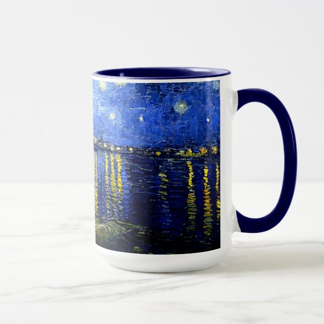Van Gogh - Starry Night over the Rhone Mugg (Höger)