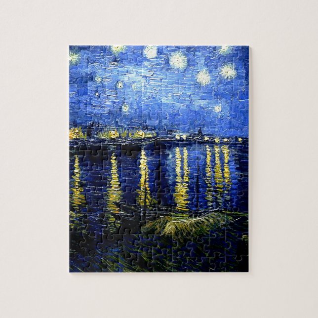 Van Gogh - Starry Night over the Rhone Pussel (Vertikal)